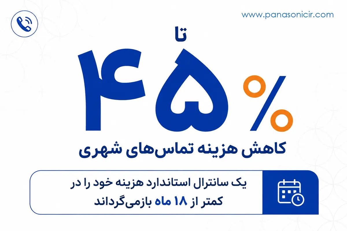 بازگشت سرمایه سانترال | صرفه‌جویی با نصب تلفن تحت شبکه