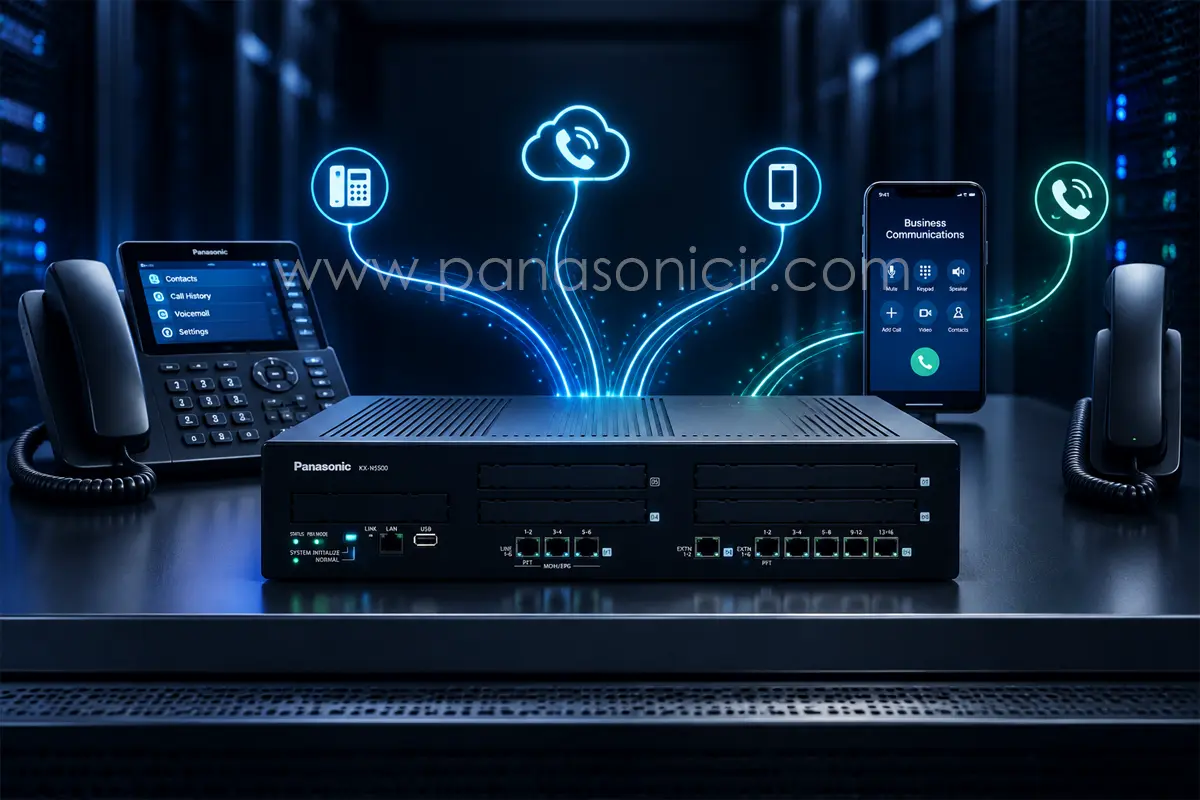 مرکز تلفن سانترال پاناسونیک KX-NS500 تحت شبکه و هایبرید