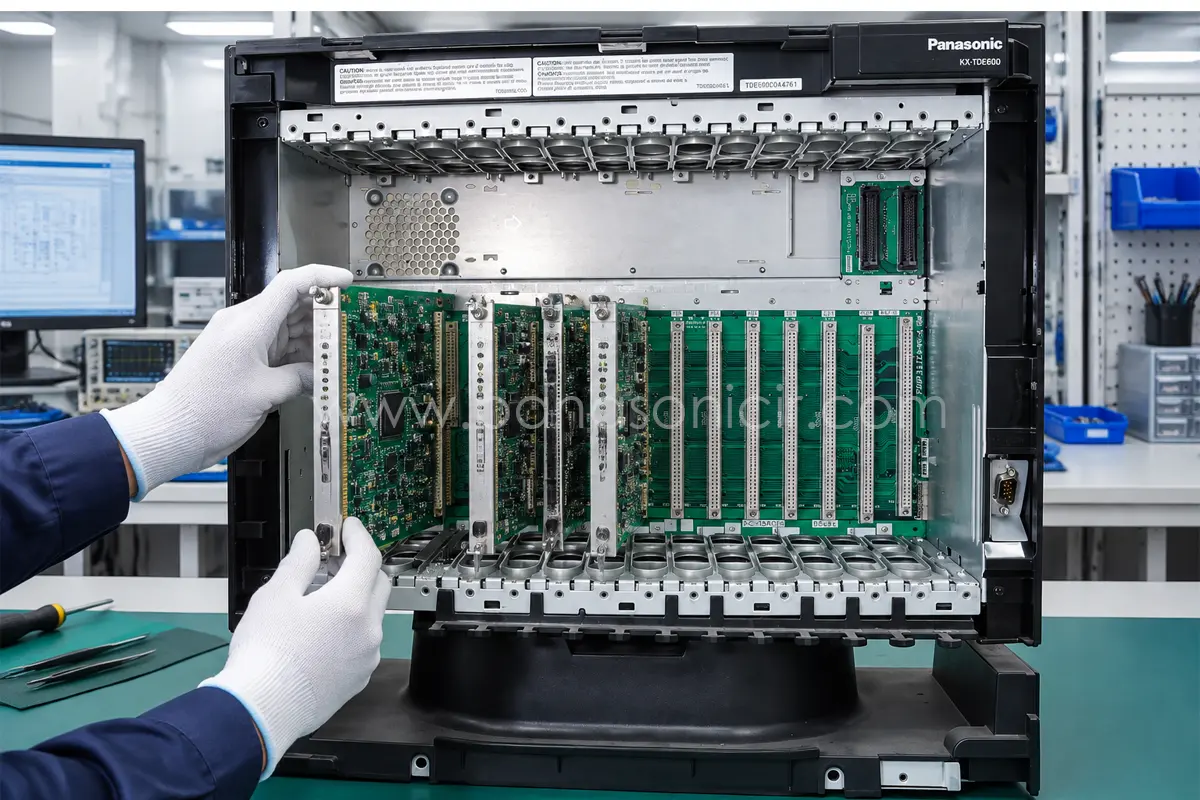 دستگاه سانترال پاناسونیک KX-TDE600 2 معماری ماژولار و اسلاتهای توسعه کارت سانترال TDE600 پاناسونیک