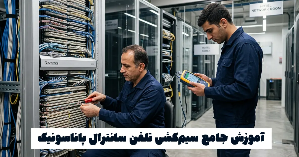 آموزش سیم کشی تلفن سانترال