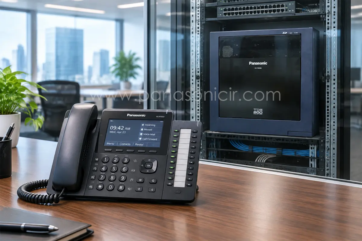 دستگاه سانترال پاناسونیک KX-TDE600 3 اربرد سانترال TDE600 در اتصال خطوط شعب سازمانی از طریق سیپ ترانک و شبکه